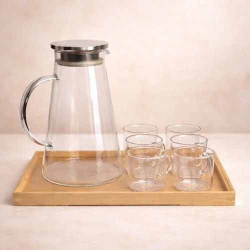 Imagen de Set  jarra 1.8L + 6 vasos + base 